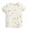 Next Damen SHORT SLEEVE RICH - T-Shirt Basic - Ecru White Unicorn