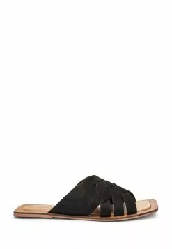 Next TOE SLOTTED - Pantolette Flach - Black | Damen