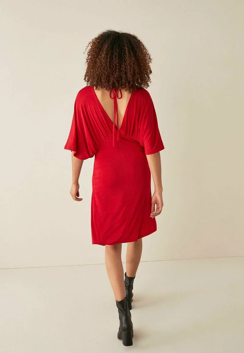 Next Damen VOLUME SLEEVE - Freizeitkleid - Red 3 Next Damen VOLUME SLEEVE - Freizeitkleid - Red – Bild 3