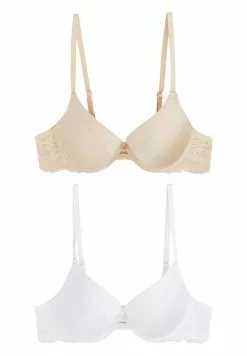 Next Damen CARA PUSH UP PLUNGE BRAS 2 PACK - Push-up BH - Beige
