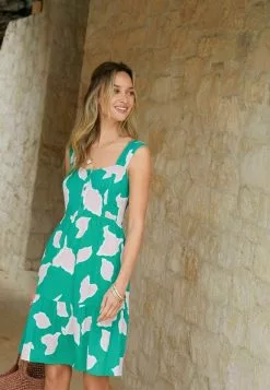 Next Damen SHORT - Blusenkleid - Green