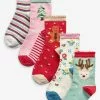 Next Kinder CHRISTMAS - Socken - Blue, White, Light Red