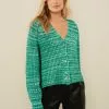 Next Damen SPACEDYE - Strickjacke - Green