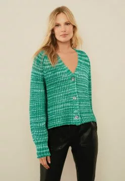 Next Damen SPACEDYE - Strickjacke - Green
