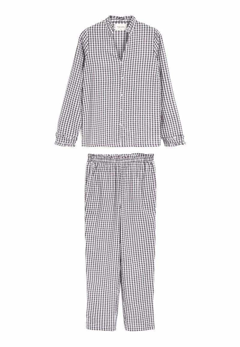 Next Pyjama - Grey White Gingham | Damen 1 Next Pyjama - Grey White Gingham | Damen