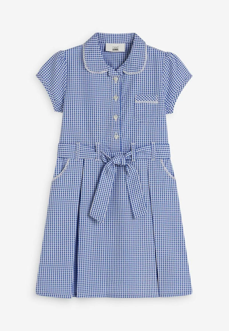 Next Kinder GINGHAM BOW - Freizeitkleid - Blue 2 Next Kinder GINGHAM BOW - Freizeitkleid - Blue – Bild 2