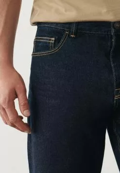 Next Herren Jeans Straight Leg - Blue-black Denim