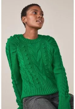 Next Damen PUFF SLEEVE CABLE - Strickpullover - Green 7 Next Damen PUFF SLEEVE CABLE - Strickpullover - Green -Next Großes Kaufhaus 9a1aeaacf57c400aac408e2f8c6f917f