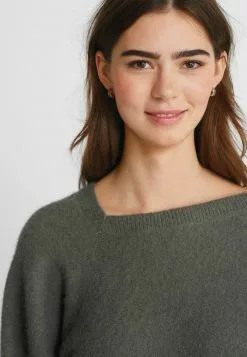 Next Damen ASYMMETRIC NECK - Strickpullover - Charcoal Grey -Next Großes Kaufhaus 9a1c641f7f1649e88ee23e8390667509