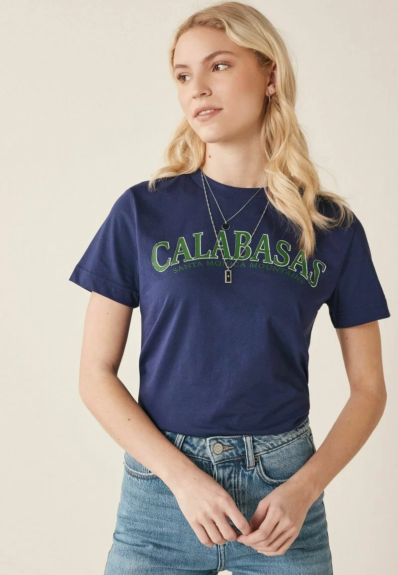 Next Damen T-Shirt Print - Blue 1 Next Damen T-Shirt Print - Blue