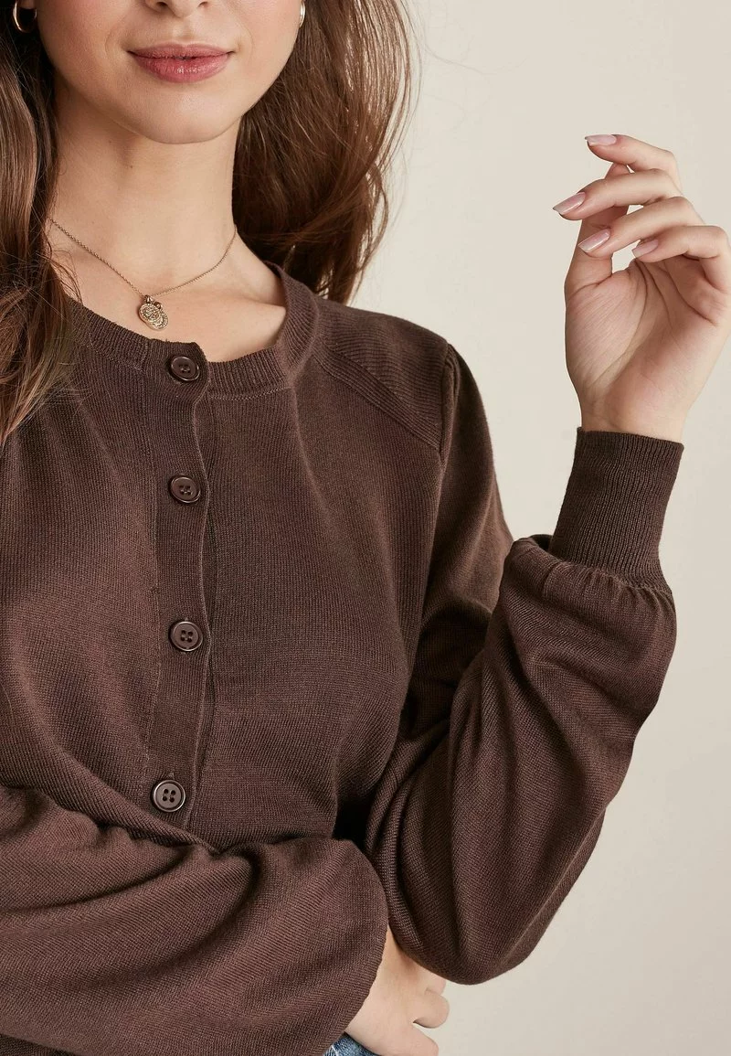 Next Damen Strickjacke - Dark Brown 3 Next Damen Strickjacke - Dark Brown – Bild 3