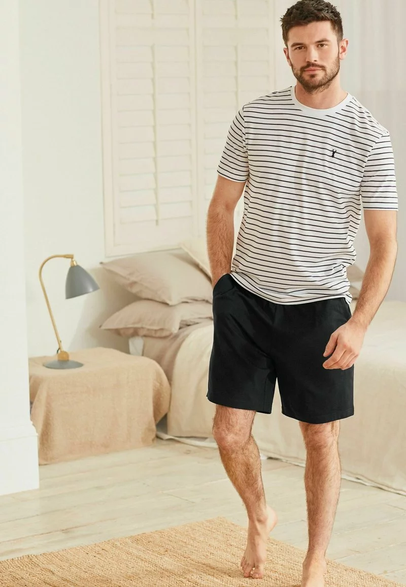 Next Herren SET - Nachtwäsche Set - White Black 4 Next Herren SET - Nachtwäsche Set - White Black – Bild 4