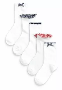Next Kinder 5 PACK - Socken - White And Navy Blue