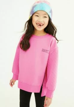 Next Kinder JUMPER WITH SIDE ZIPS - Sweatshirt - Pink