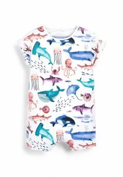 Next Kinder SINGLE - Jumpsuit - Blue White Sealife Print