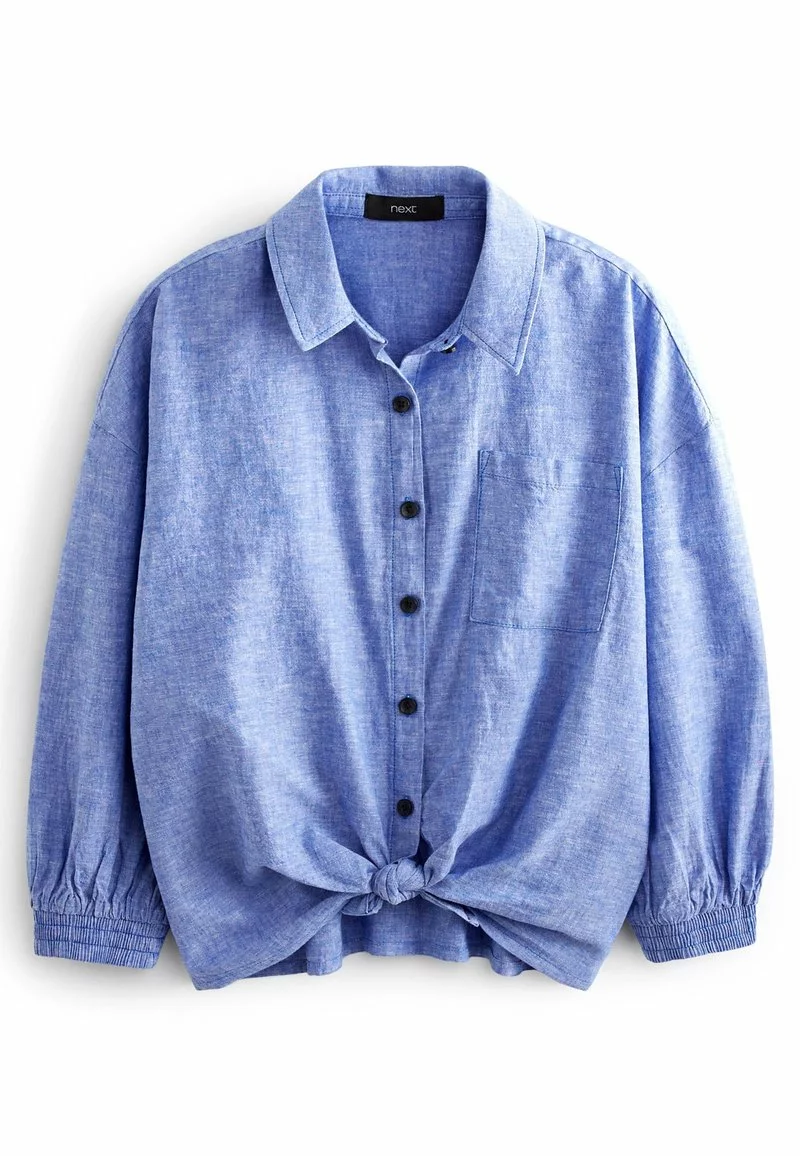 Next Damen KNOT FRONT - Hemdbluse - Blue Chambray 5 Next Damen KNOT FRONT - Hemdbluse - Blue Chambray – Bild 5