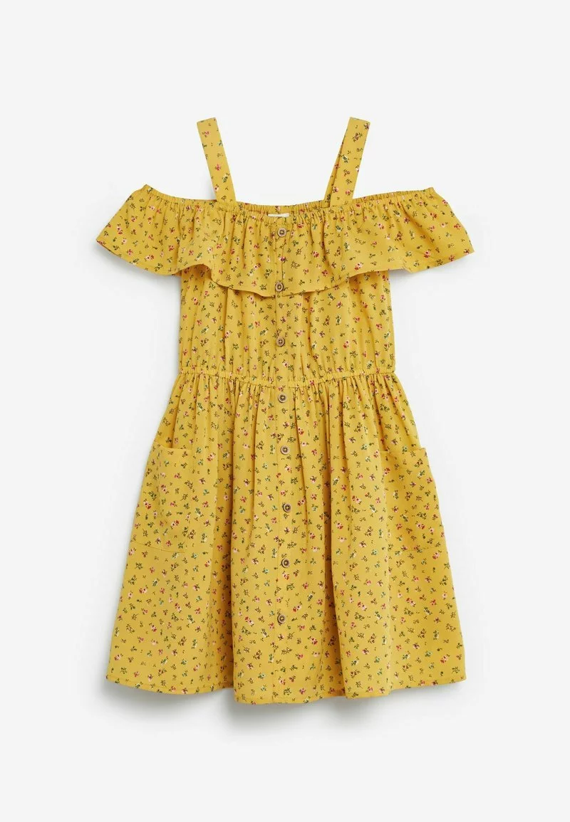 Next Kinder COLD SHOULDER - Freizeitkleid - Yellow Ditsy 2 Next Kinder COLD SHOULDER - Freizeitkleid - Yellow Ditsy – Bild 2