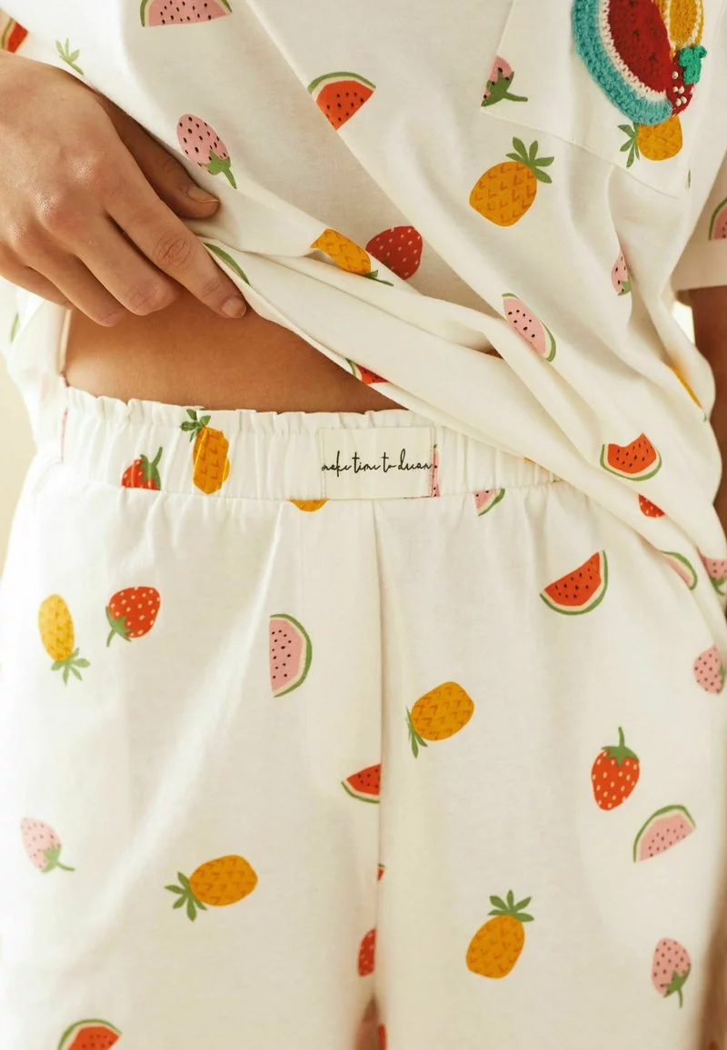 Next Damen SET - Nachtwäsche Set - White Tropical Fruit 4 Next Damen SET - Nachtwäsche Set - White Tropical Fruit – Bild 4