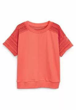 Next Damen SHORT SLEEVE CROCHET - T-Shirt Print - Red 9 Next Damen SHORT SLEEVE CROCHET - T-Shirt Print - Red -Next Großes Kaufhaus a061aa29962a400a8ec9e7767d5bd808
