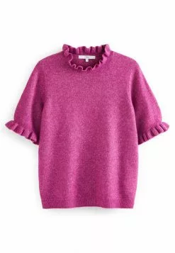 Next Damen RUFFLE - Strickpullover - Purple -Next Großes Kaufhaus a181408ea73d48308afdec3baf91d7db