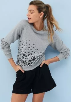 Next Damen ANIMAL GRAPHIC - Sweatshirt - Grey
