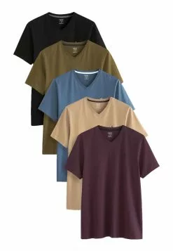 Next Herren 5 PACK - T-Shirt Basic - Blue