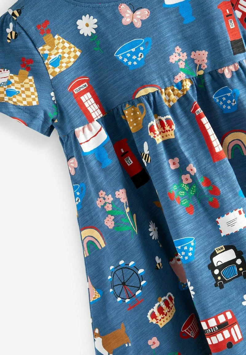 Next Kinder Jerseykleid - Blue London Jubilee 4 Next Kinder Jerseykleid - Blue London Jubilee – Bild 4