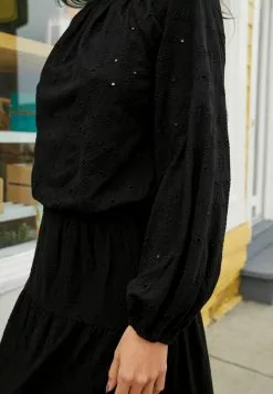 Next Damen BRODERIE CO-ORD LONG SLEEVE - Bluse - Black -Next Großes Kaufhaus a2c8a5a4300a480dab747c74b46d570a