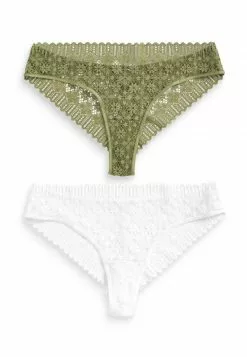 Next Damen 2 PACK - Slip - Green/white 9 Next Damen 2 PACK - Slip - Green/white -Next Großes Kaufhaus a338f025c9de4481ae7c7fda4e6fc74f