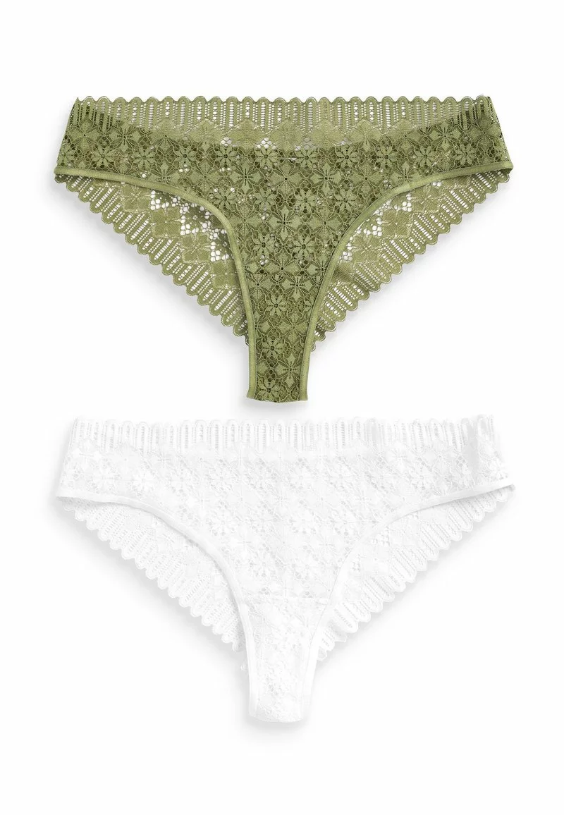 Next Damen 2 PACK - Slip - Green/white 4 Next Damen 2 PACK - Slip - Green/white – Bild 4