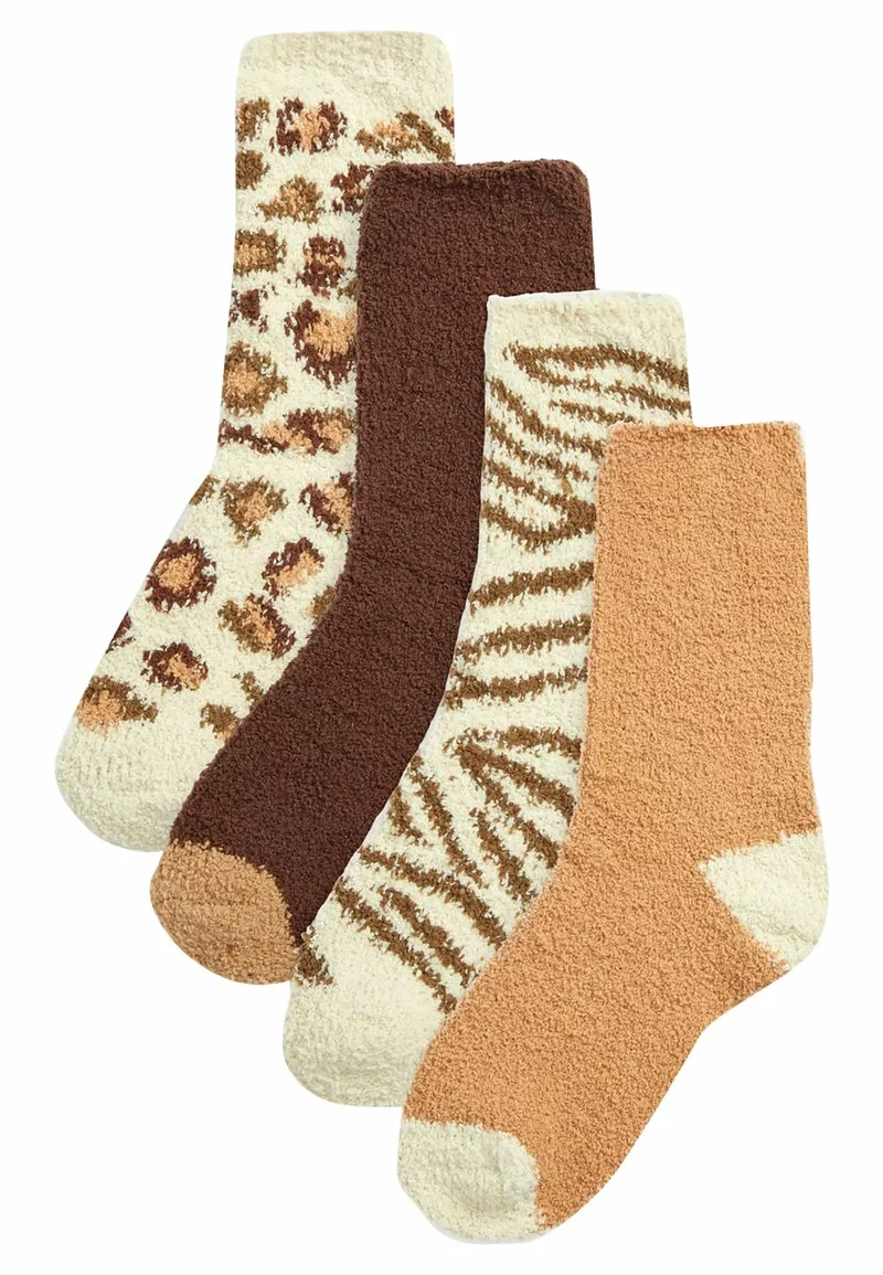 Next Damen 4 PACK - Socken - Brown 1 Next Damen 4 PACK - Socken - Brown