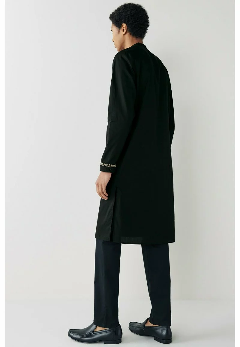 Next Herren EMBROIDERED LONG LENGTH KURTA - Hemd - Black 2 Next Herren EMBROIDERED LONG LENGTH KURTA - Hemd - Black – Bild 2