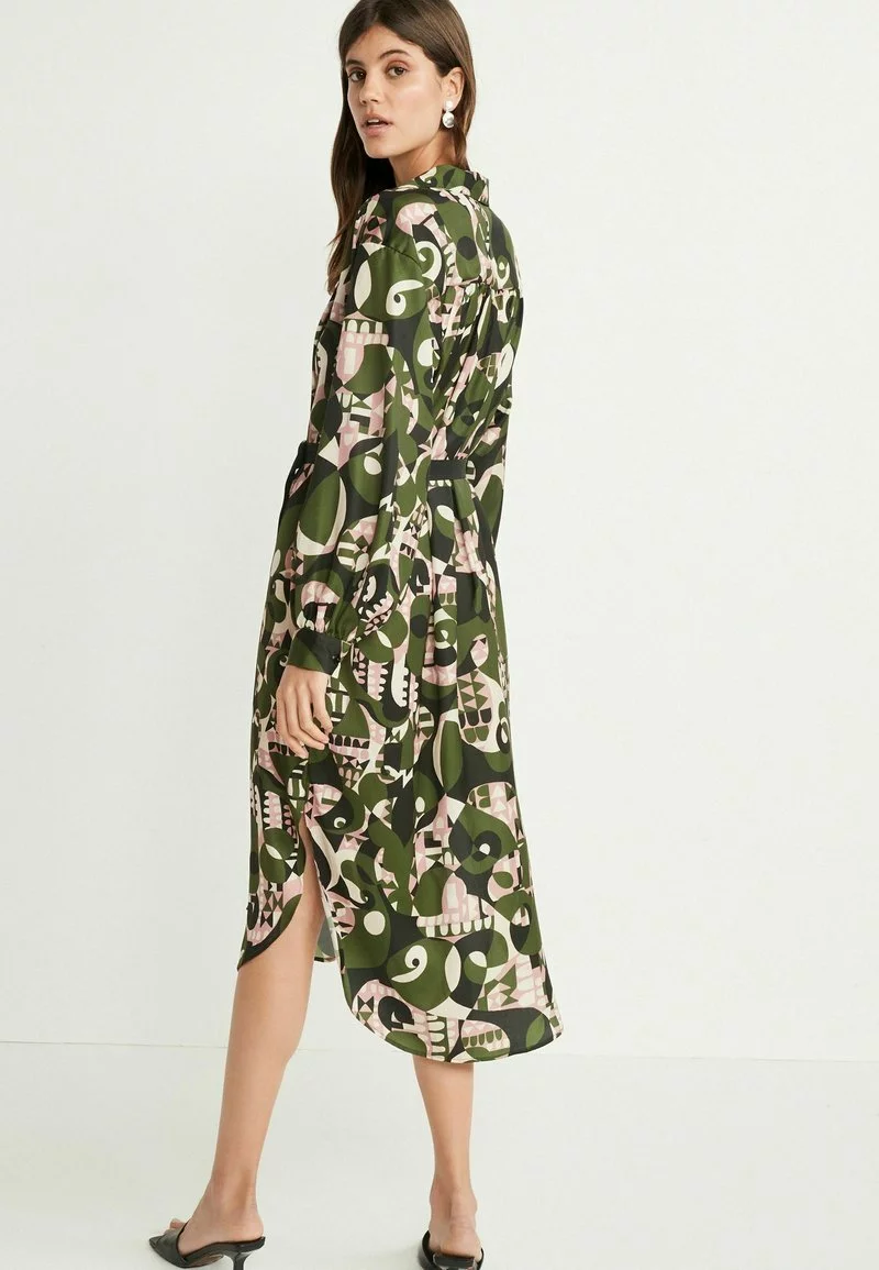 Next Damen Satin - Blusenkleid - Green 2 Next Damen Satin - Blusenkleid - Green – Bild 2