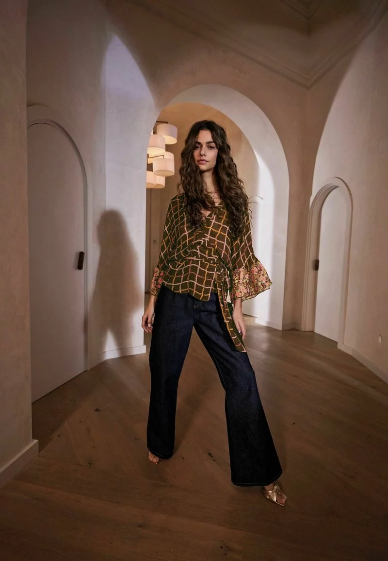 Next Damen WRAP - Bluse - Brown 1 Next Damen WRAP - Bluse - Brown