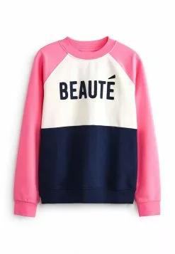 Next Damen SLOGAN CREW - Sweatshirt - Colourblock -Next Großes Kaufhaus a4534245e0824ce59a74e711b3d66fae