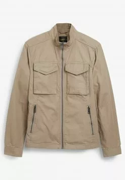 Next SHACKET WITH ZIP POCKETS - Leichte Jacke - Light Stone Natural | Herren -Next Großes Kaufhaus a45e0dc51920431f9f8d9161c4740218