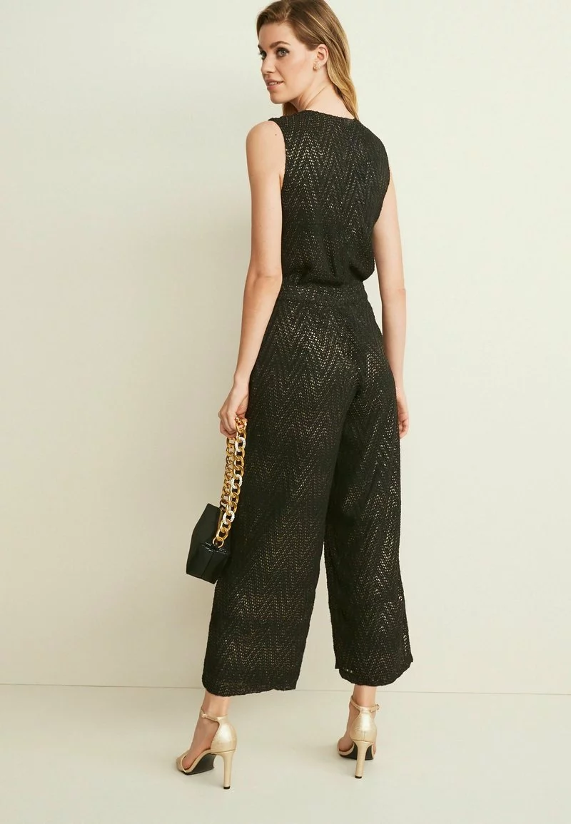 Next Damen METALLIC - Jumpsuit - Black 2 Next Damen METALLIC - Jumpsuit - Black – Bild 2