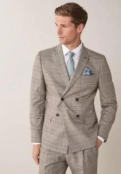 Next Herren Anzugsakko - Mottled Beige