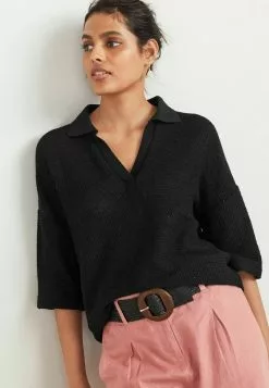 Next Damen Poloshirt - Black
