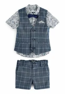 Next Kinder CHECK FABRIC - Weste - Blue