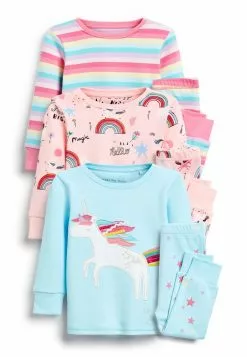 Next Kinder 3 PACK - Nachtwäsche Set - Pink/blue