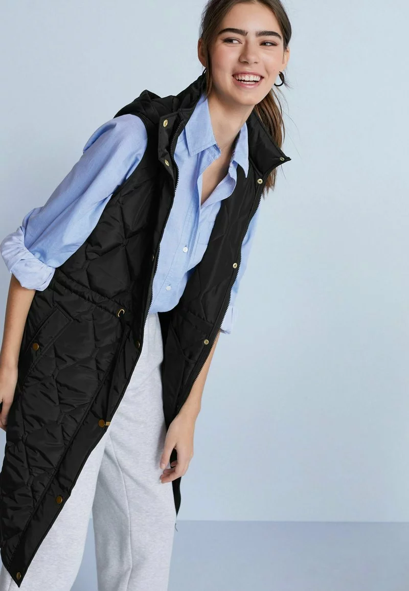 Next Damen LONGLINE - Weste - Black 5 Next Damen LONGLINE - Weste - Black – Bild 5