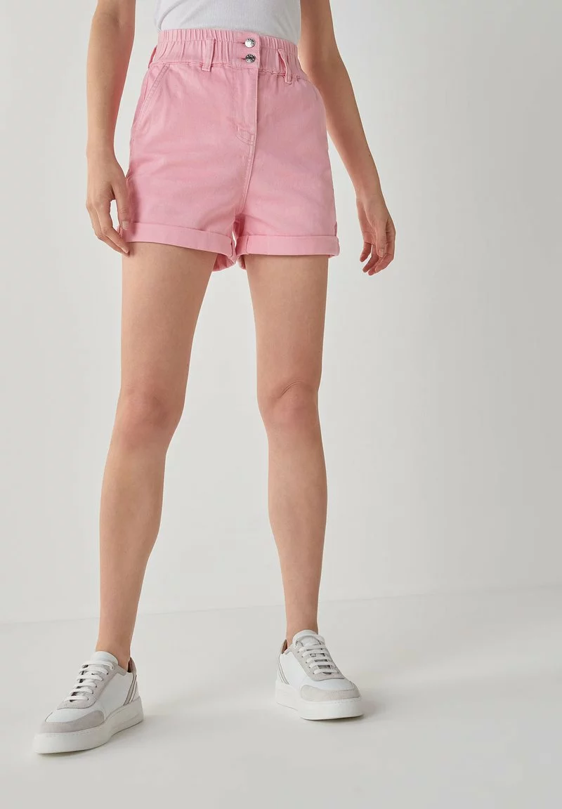 Next Damen ELASTICATED WAIST - Jeans Shorts - Light Pink 1 Next Damen ELASTICATED WAIST - Jeans Shorts - Light Pink