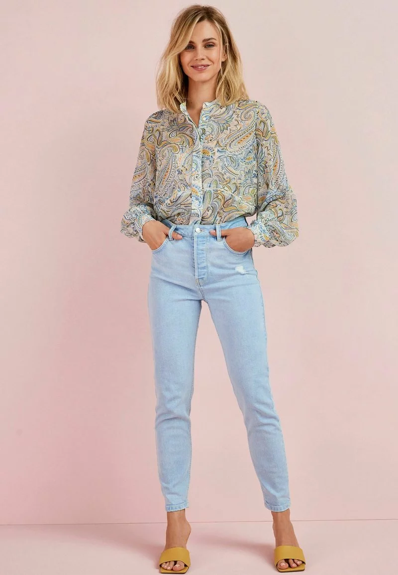 Next Damen TRIM DETAIL - Hemdbluse - Cream Paisley Floral 1 Next Damen TRIM DETAIL - Hemdbluse - Cream Paisley Floral