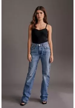 Next Damen Jeans Straight Leg - Dark Blue