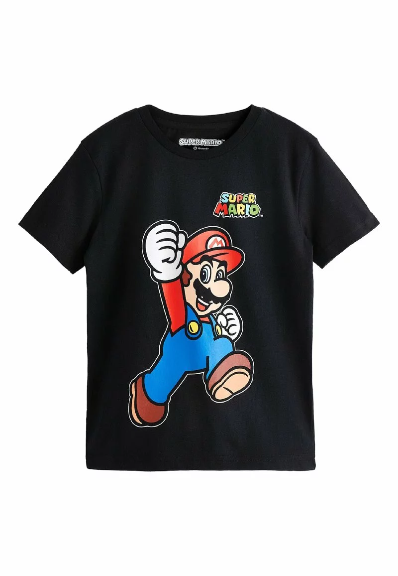 Next Kinder T-Shirt Print - Black Mario 2 Next Kinder T-Shirt Print - Black Mario – Bild 2