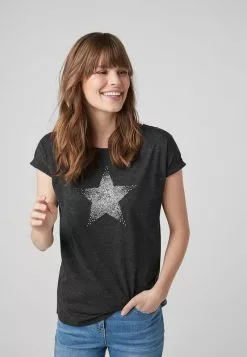 Next Damen T-Shirt Print - Dark Grey