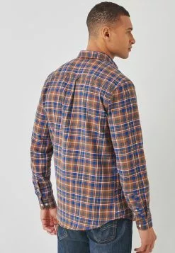 Next Herren LONG SLEEVE - Hemd - Brown