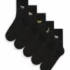 Next Damen JUNGLE ANIMAL MOTIF 5 PACK - Socken - Black