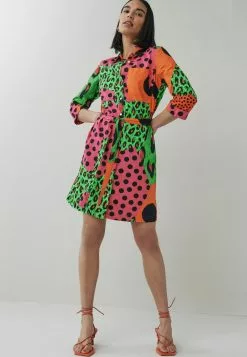 Next Damen Blusenkleid - Multi Spliced Print -Next Großes Kaufhaus a89618fd47134b6587cc3f464ceb5825